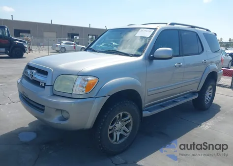 2006 Toyota Sequoia Limited V8 z USA, uszkodzony, nr VIN 5TDBT48A26S273645